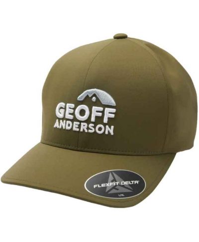 Šiltovka Geoff Anderson Flexfit Delta, zelená 3D logo