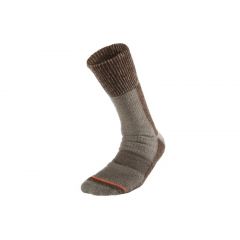 Vysoké Merino ponožky Geoff Anderson Woolly, hnedé