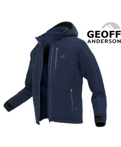 Pulóver s kapucňou TEDDY Geoff Anderson, Modrý