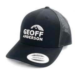 Šiltovka Geoff Anderson SnapBack sieťová s logom, čierna