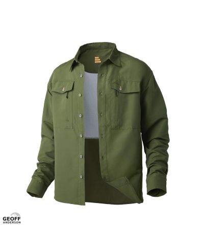 Košeľa s dlhým rukávom Ezmar midweight soft, zelená