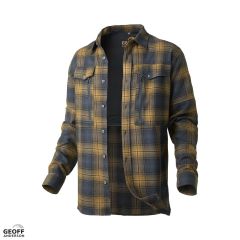 Košeľa s dlhým rukávom Ezmar All Year, žlto-šedá